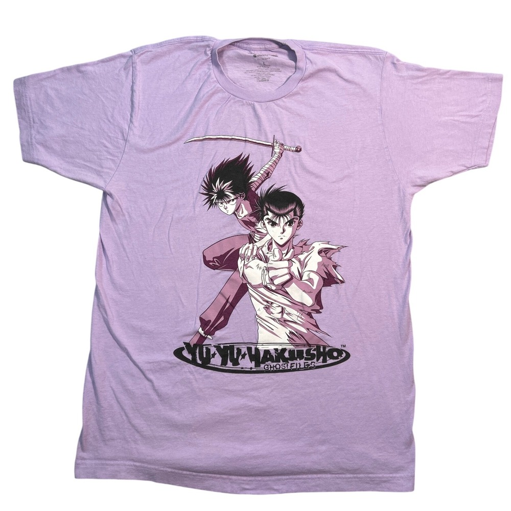 Yu Yu Hakusho Ghost Files Crunchyroll Anime Graphic T Shirt Menswear Lavender L